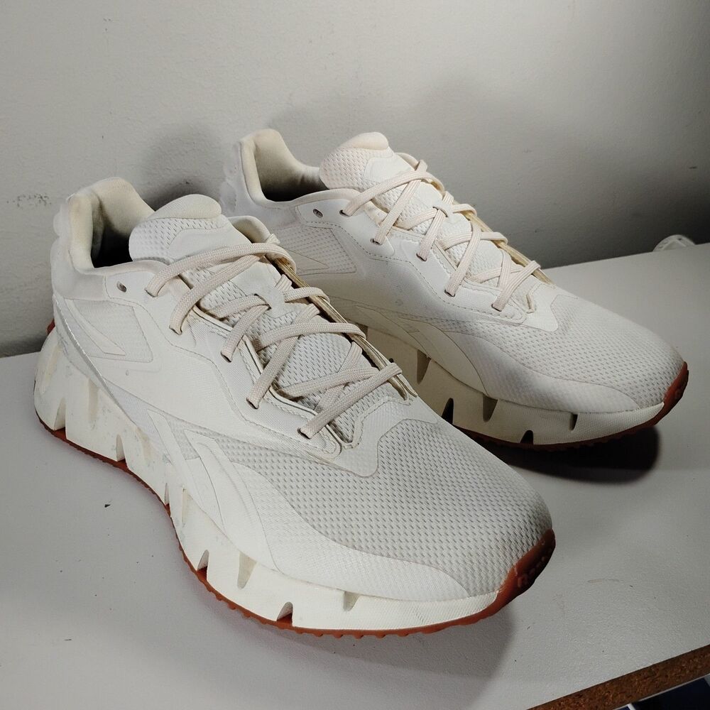 Reebok Zig Dynamica 4 Sneaker Women's US 9 Chalk White Low Top Running Shoes